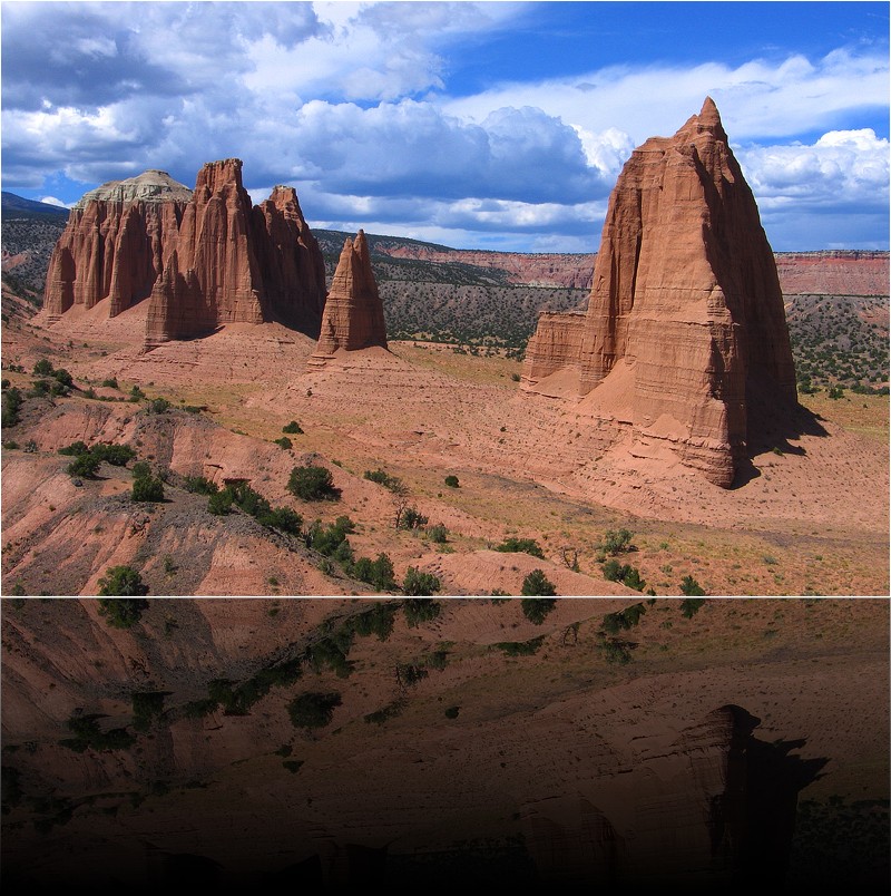 Monoliths dans cathedral valley