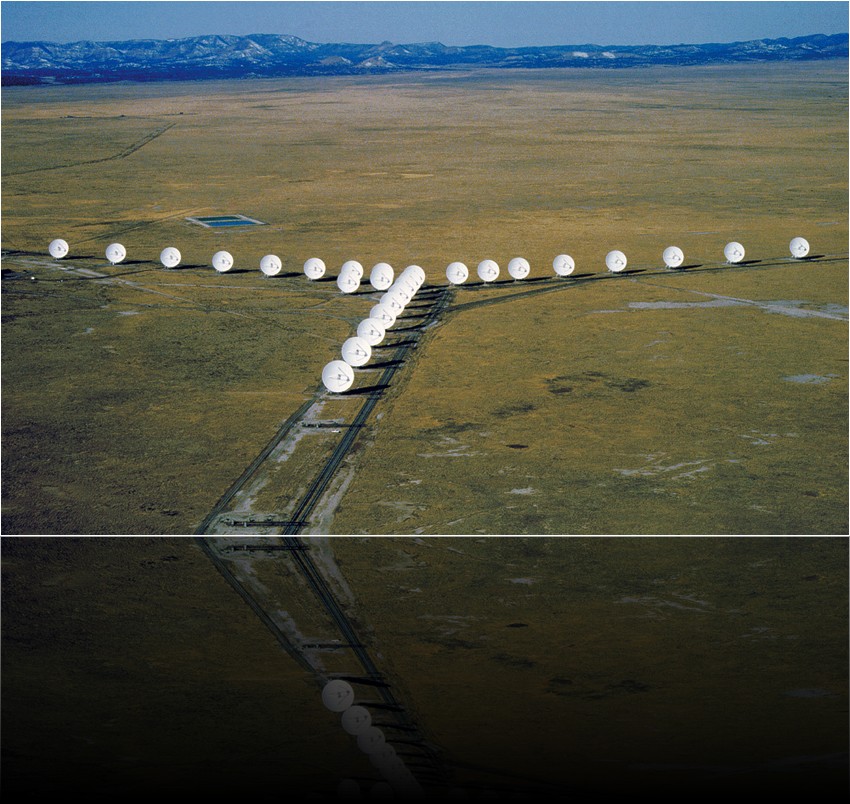 Vue aérienne du VLA